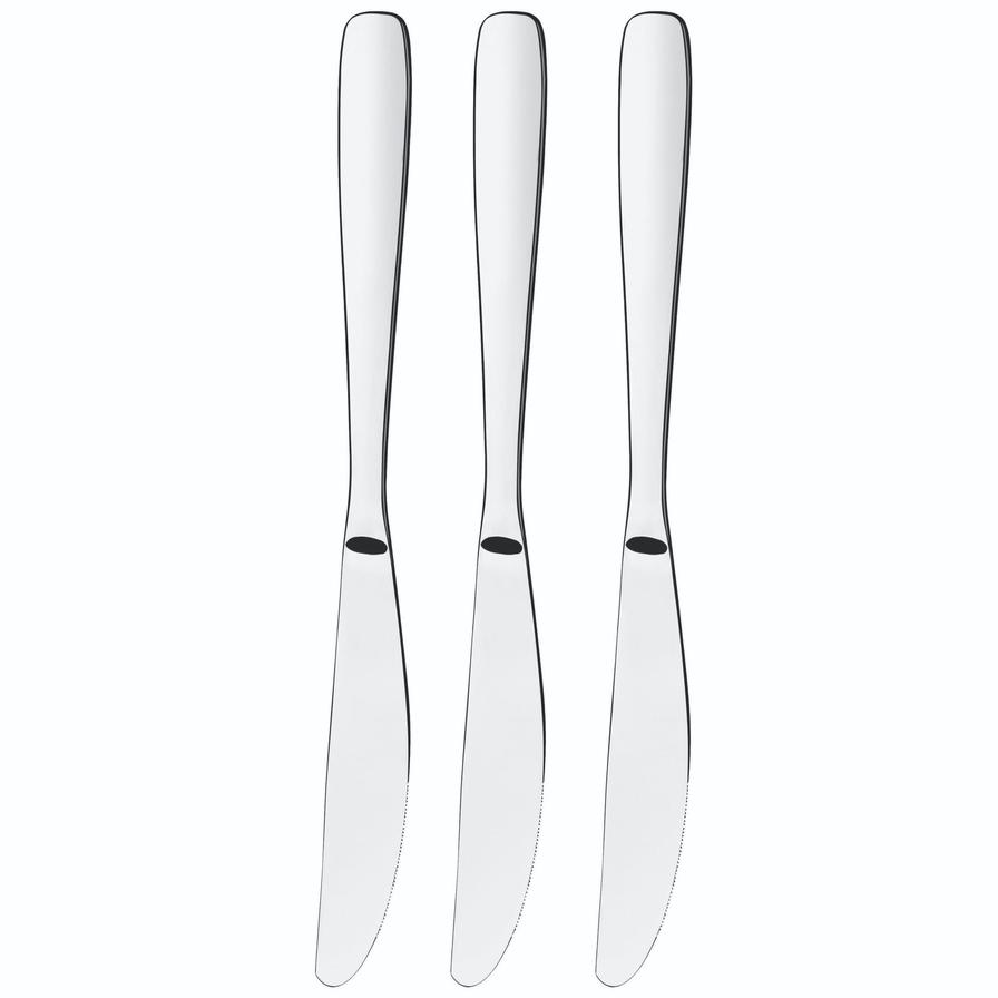 Tramontina Amazonas Stainless Steel Table Knife Set (19.7 x 2.8 x 1.9 cm, 3 Pc.)
