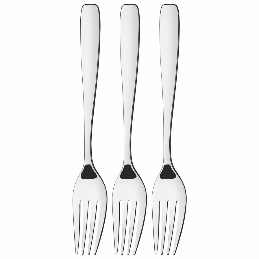 Tramontina Amazonas Stainless Steel Dessert Fork Set (17.2 x 2.5 x 1.6 cm, 3 Pc.)