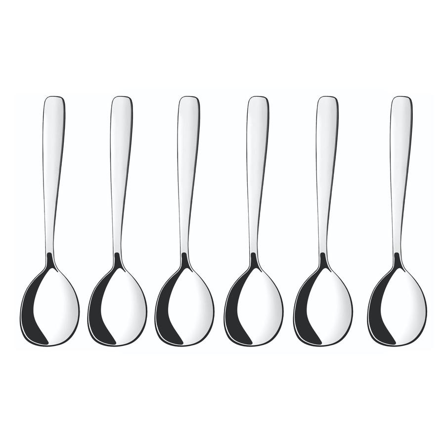 Tramontina Amazonas Stainless Steel Sugar Spoon Set (12.8 x 3 x 1.5 cm, 6 Pc.)