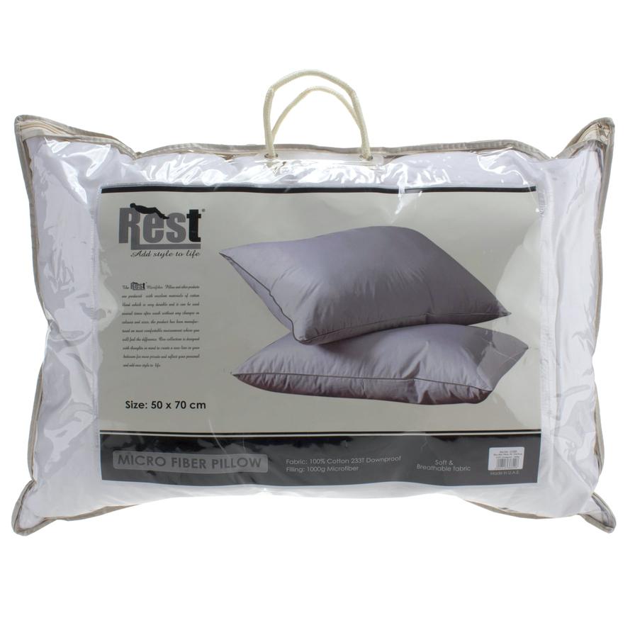 Rest Cotton Microfiber Pillow (50 x 70 cm)