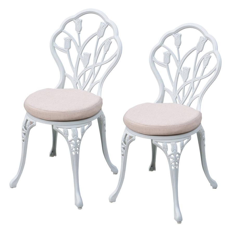 Milano Cast Aluminum Bistro Chair Set Generic (52 x 45 x 22 cm, 2 Pc.)