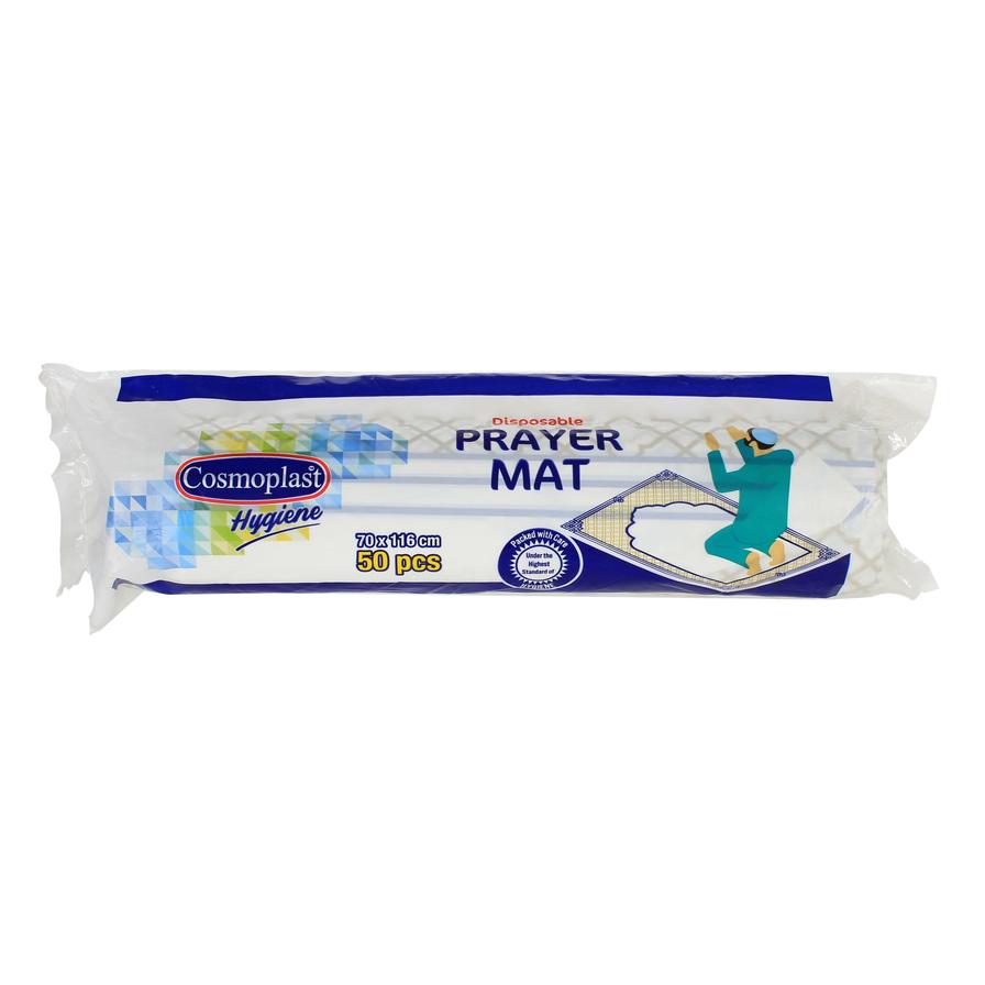 Cosmoplast Plastic Disposable Prayer Mat Pack (116 x 70 cm, 50 Pc.)