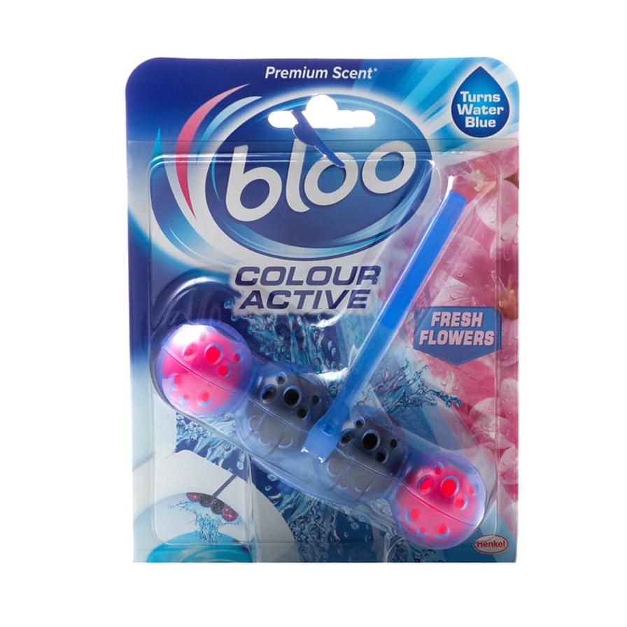 Bloo Colour Active Rim Block Toilet Cleaner, Fresh Flowers