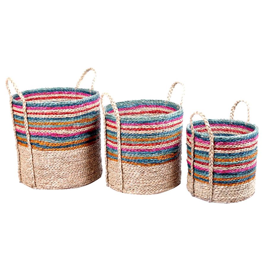 Seagrass Storage Basket Set (3 Pc.)