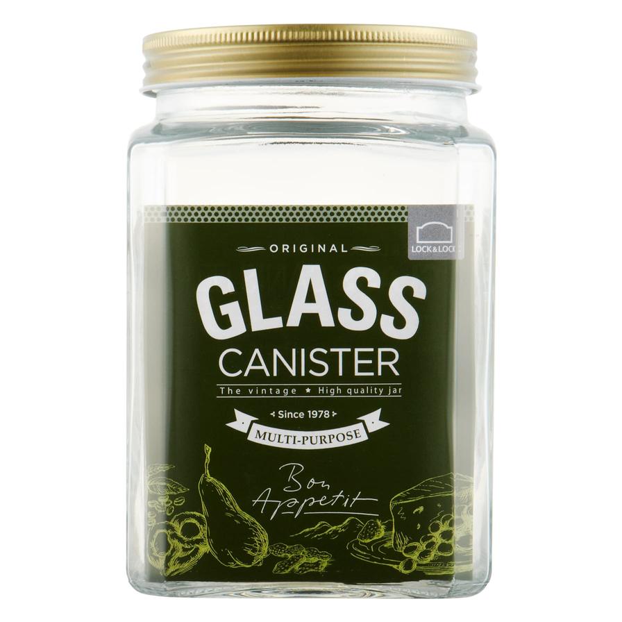 Lock & Lock Rectangle Glass Canister (1.7 L)
