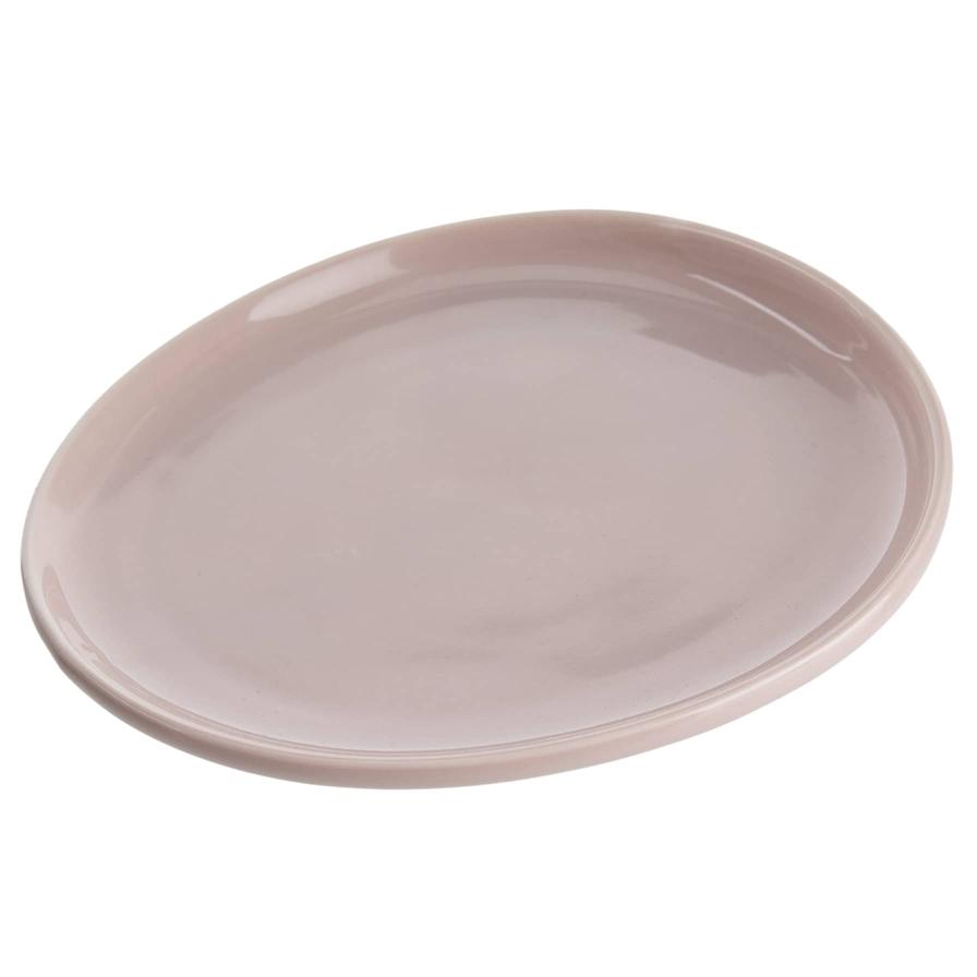 Shallow Dessert Plate, CHP-367-BEI (21 x 17 x 7 cm)