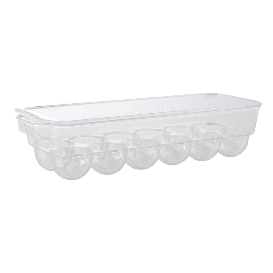 Happy Mom Plastic Refrigerator Egg Tray W/Lid