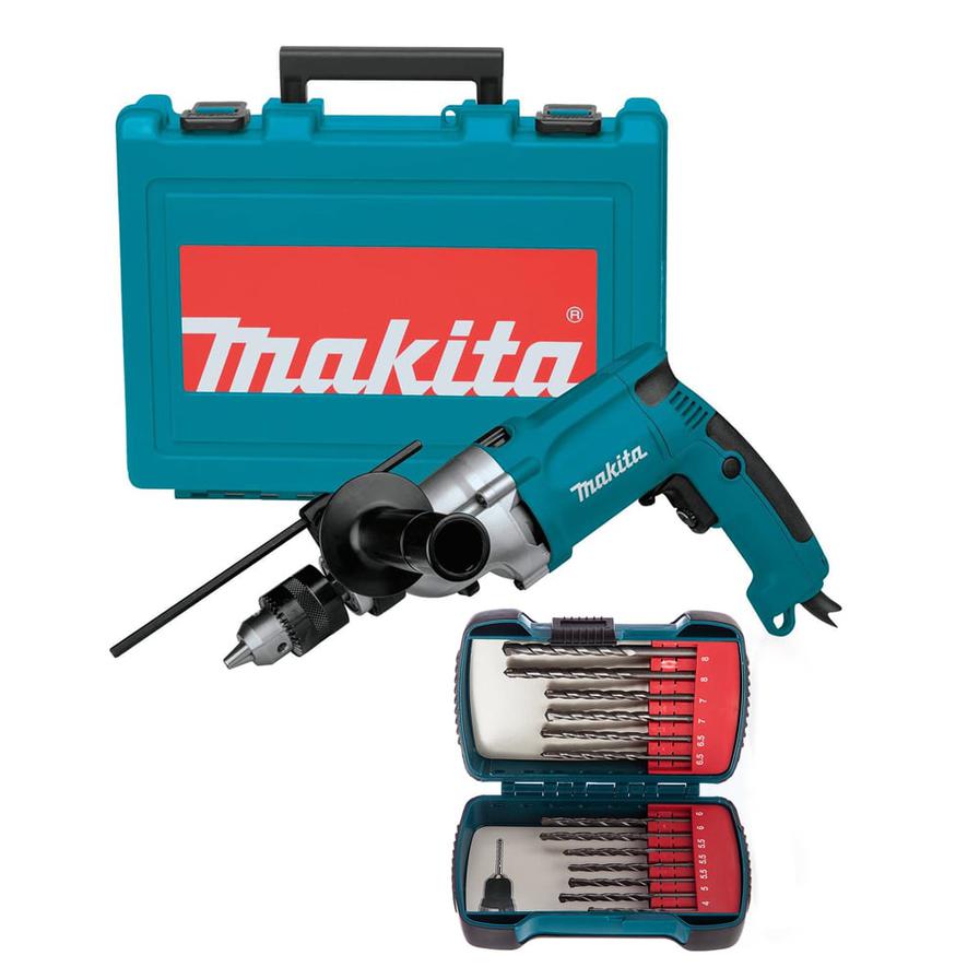 Makita Hammer Drill Driver, HP2050 (720 W) + Bits