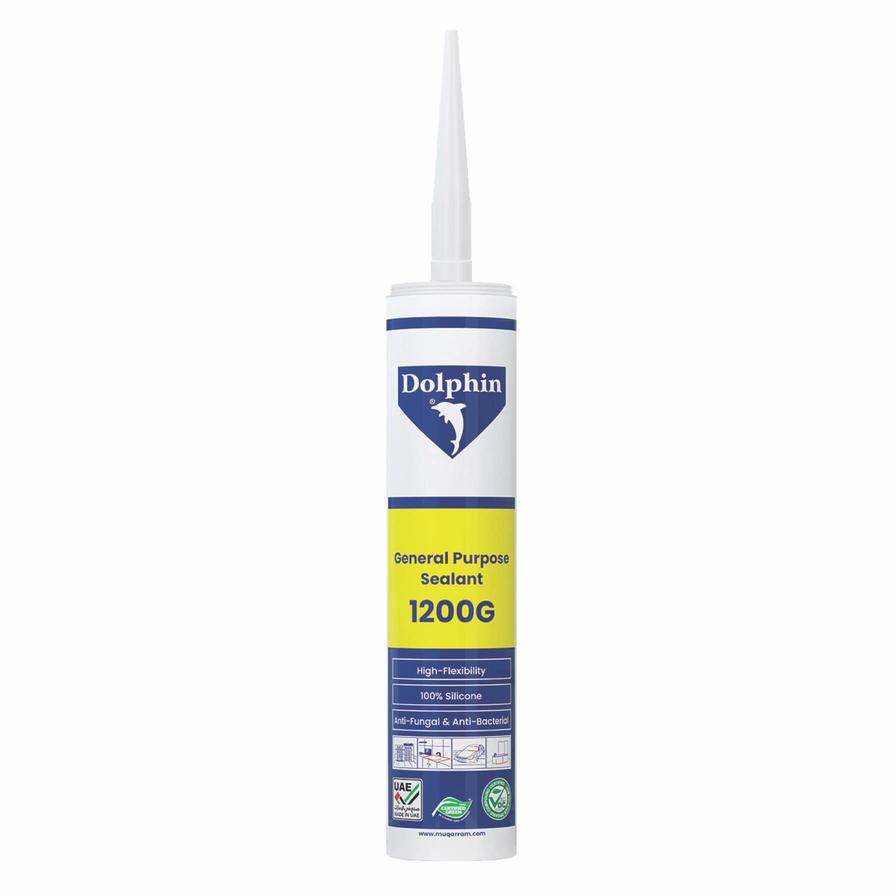 Buy Dolphin 140 1200G Silicone Sealant (280 g, Clear) Online in Dubai