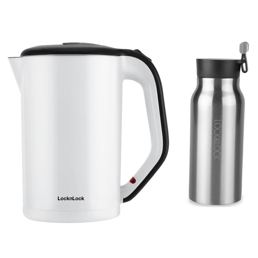 Lock & Lock Electric Kettle, HEJK738SA2-1 (1.7 L) W/ Tumbler (500 ml)