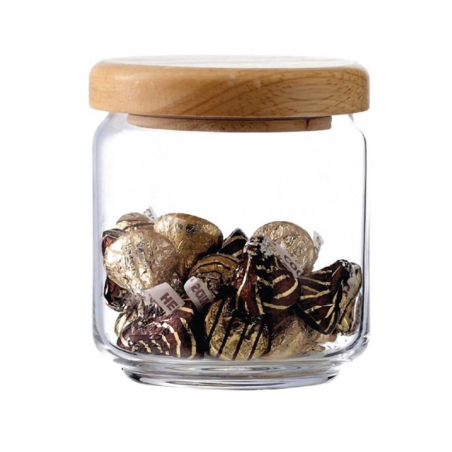 Ocean Wooden Pop Jar Set (500 ml, 6 Pc.)