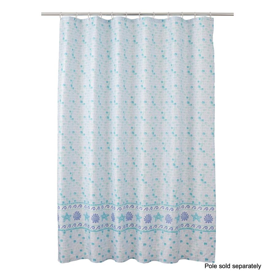 Cooke & Lewis Kololi Polyester Shower Curtain (1800 x 1800 mm)