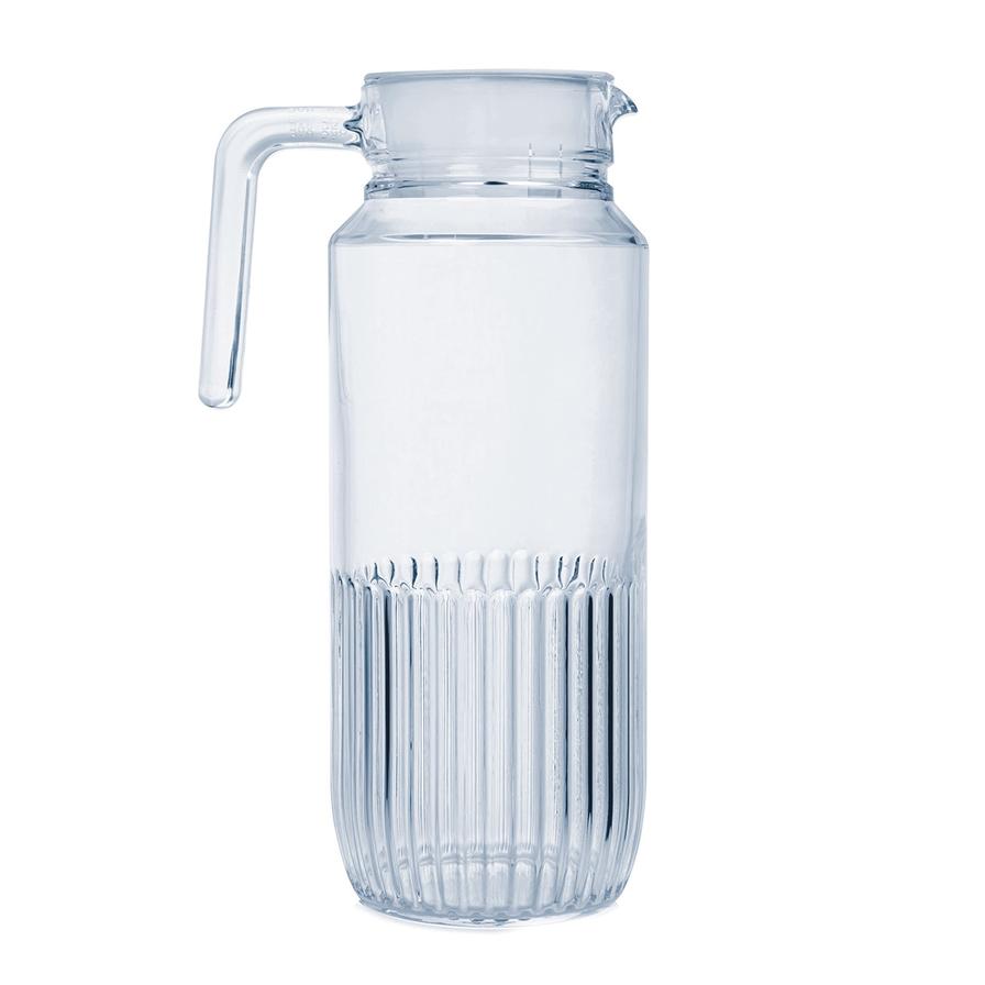 Luminarc Gridz Sodo Glass Fridge Jug W/Lid (1.3 L)