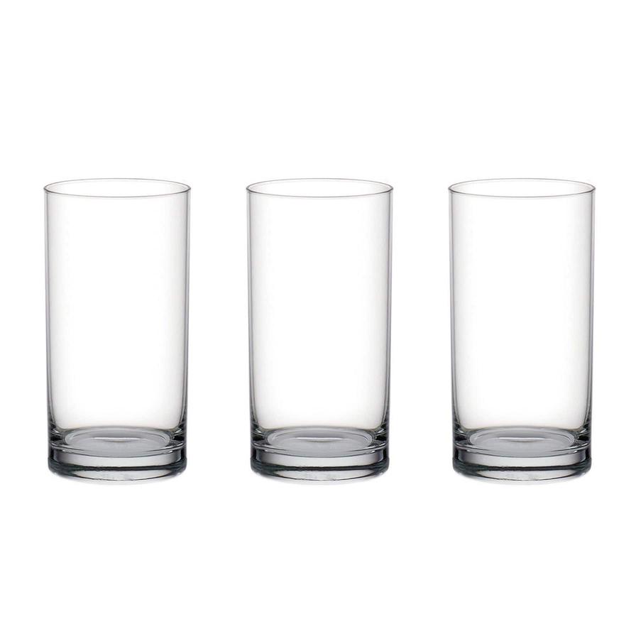 Ocean Fin Line Hi Ball Glass Set (280 ml, 3 Pc.)