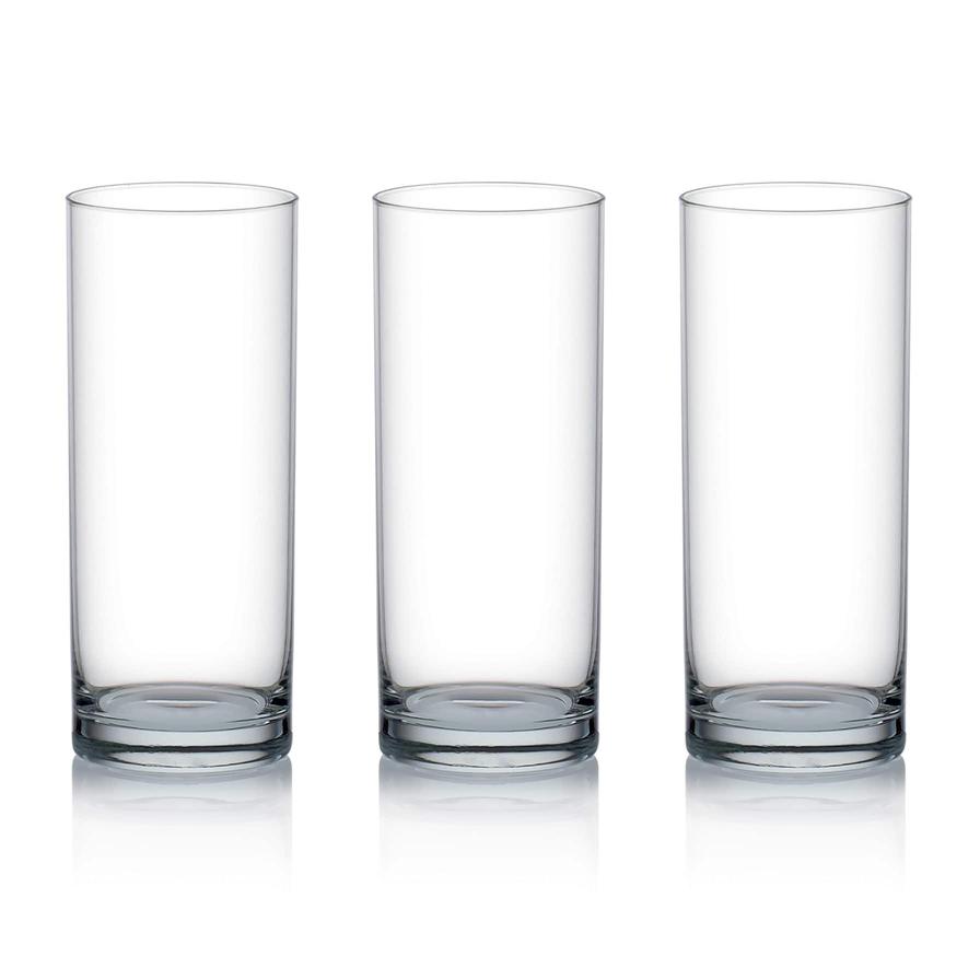 Ocean Fin Line Hi Ball Glass Set (355 ml, 3 Pc.)