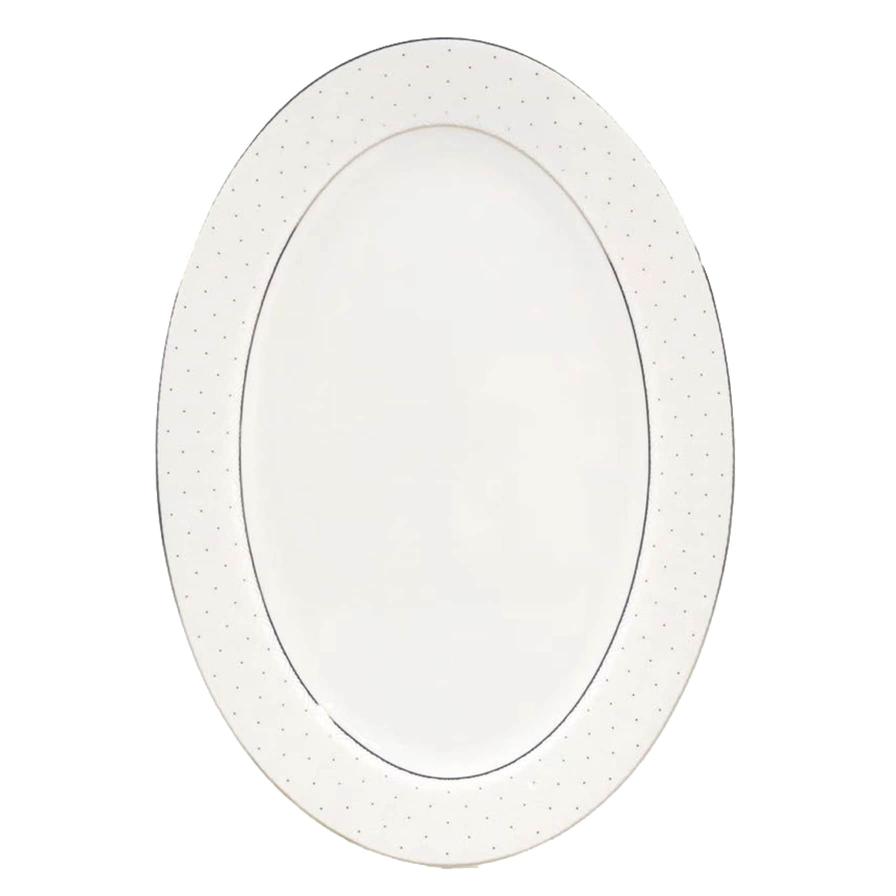 Queens Bone China Oval Plate (30 cm)