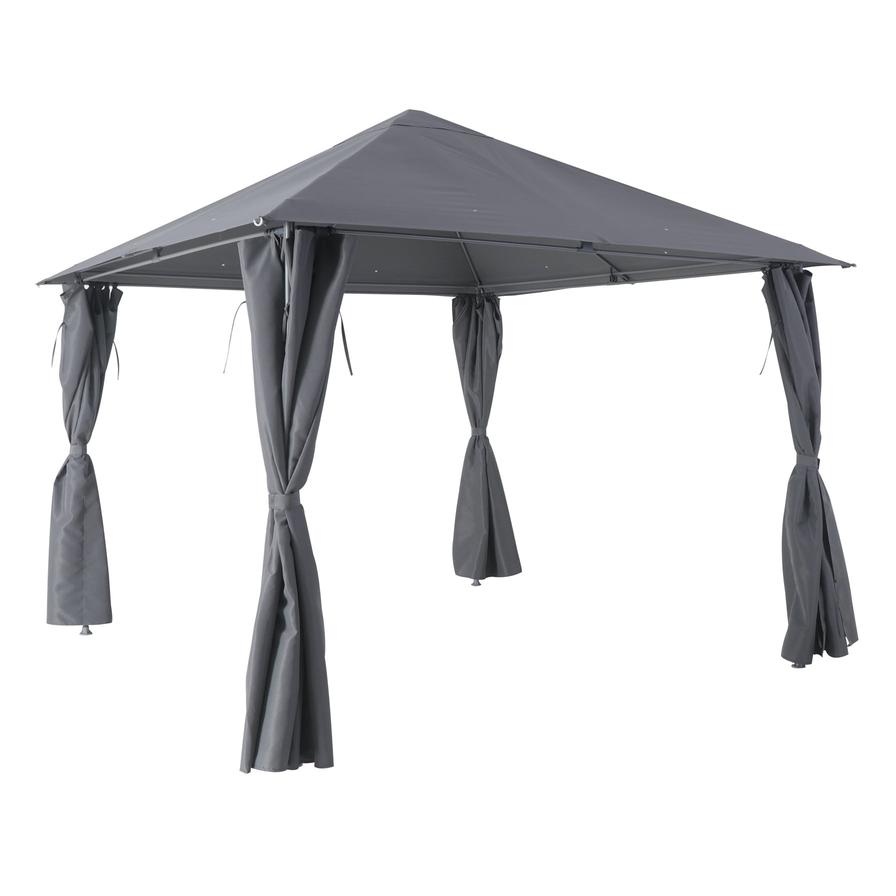 Shamal Square Steel Gazebo GoodHome (3000 x 2700 x 3000 mm)