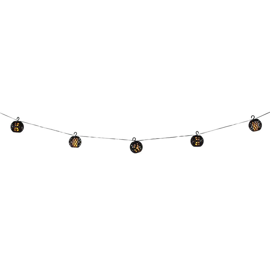 Solar Flickering Flame String LED Lights (10 Pc.)