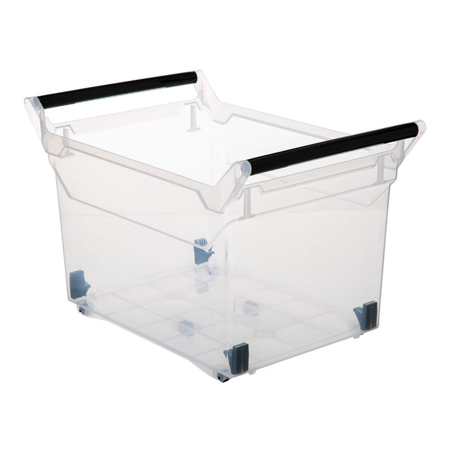 5five Plastic Storage Basket W/ Wheels (49 L)