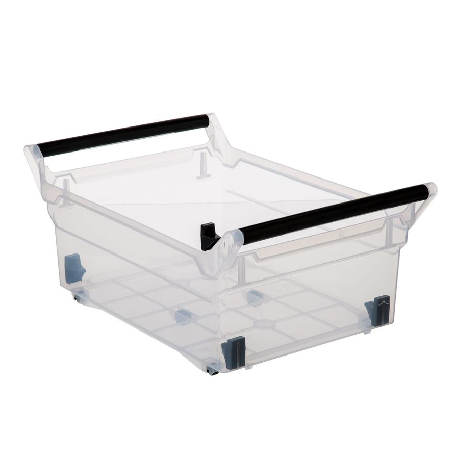 5five Plastic Storage Basket W/ Wheels (30 L)