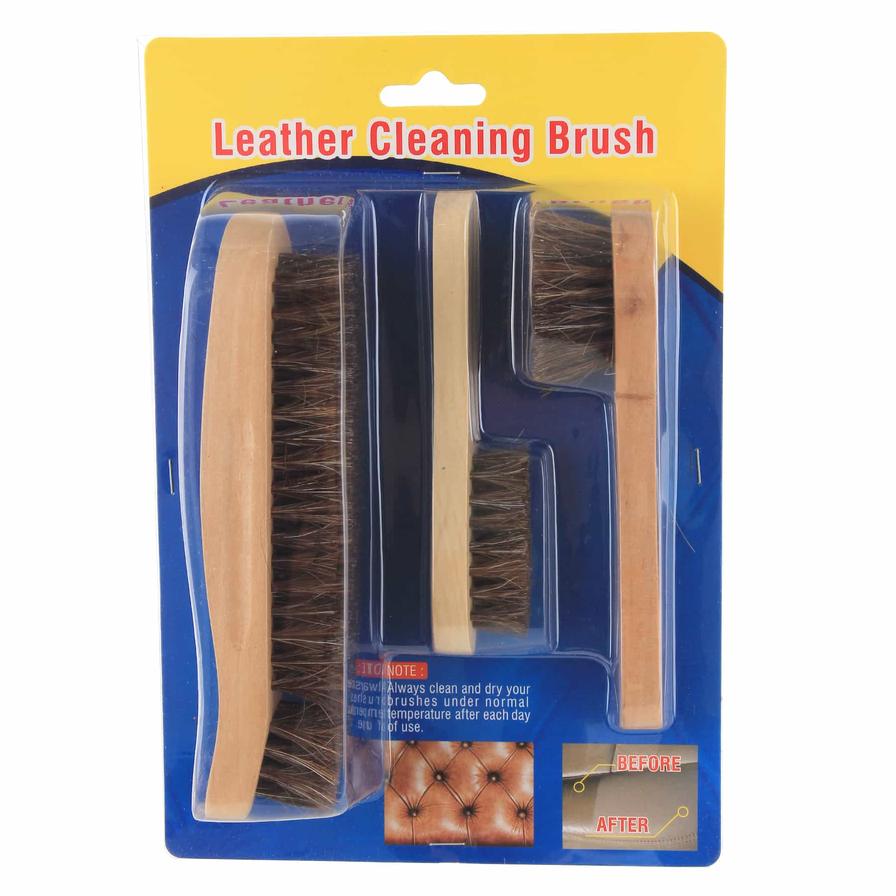 Auto Plus Leather Cleaning Brush Pack (3 Pc.)