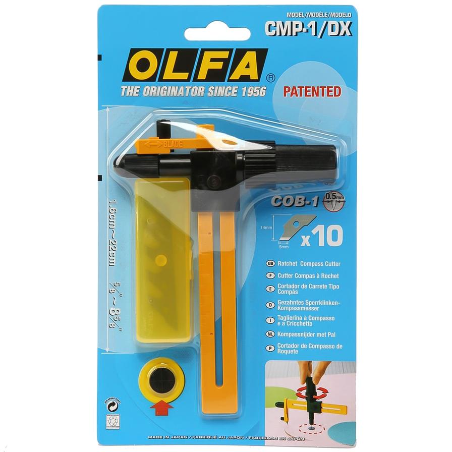 Olfa Ratchet System Compass with Rotary Blade