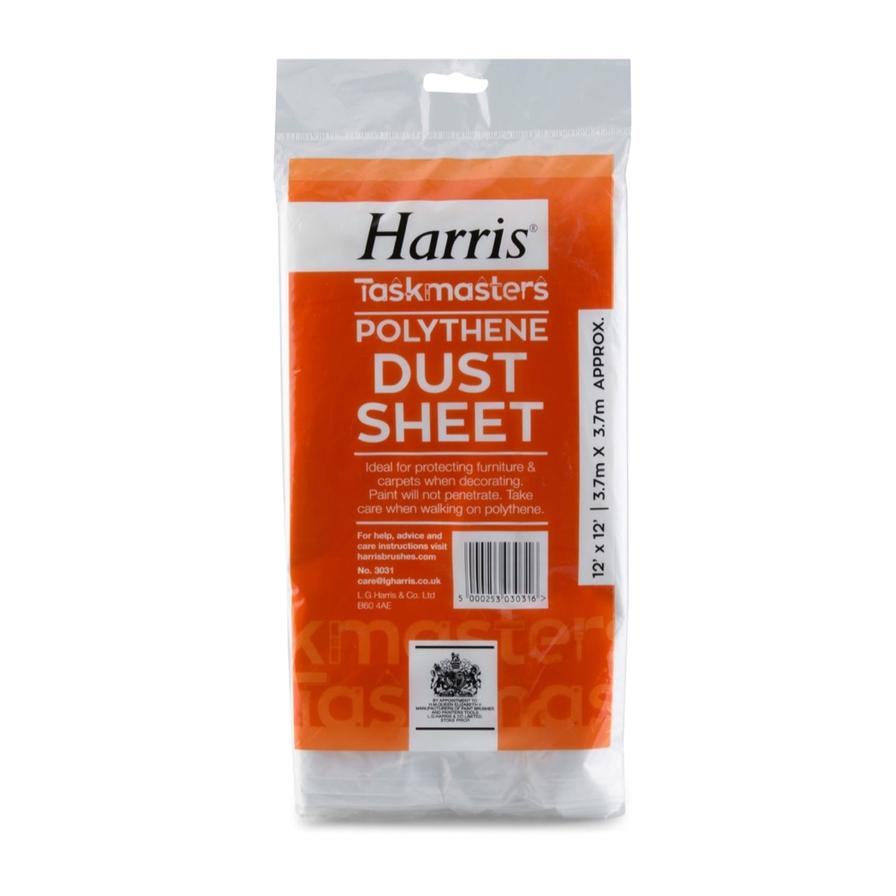 Harris Taskmasters Polythene Dust Sheet (3.7 x 3.7 m)