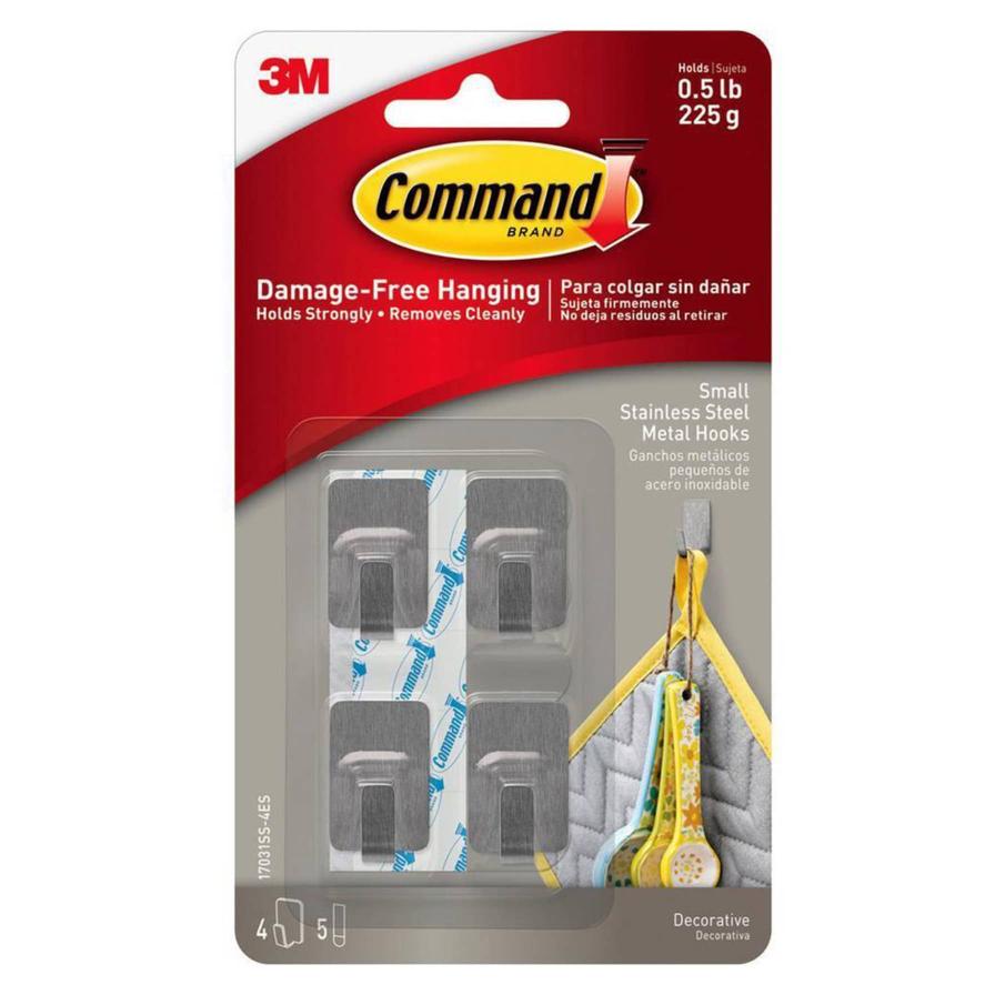Shop 3M Command Metal Stainless Steel Hook (4 Online ACE UAE