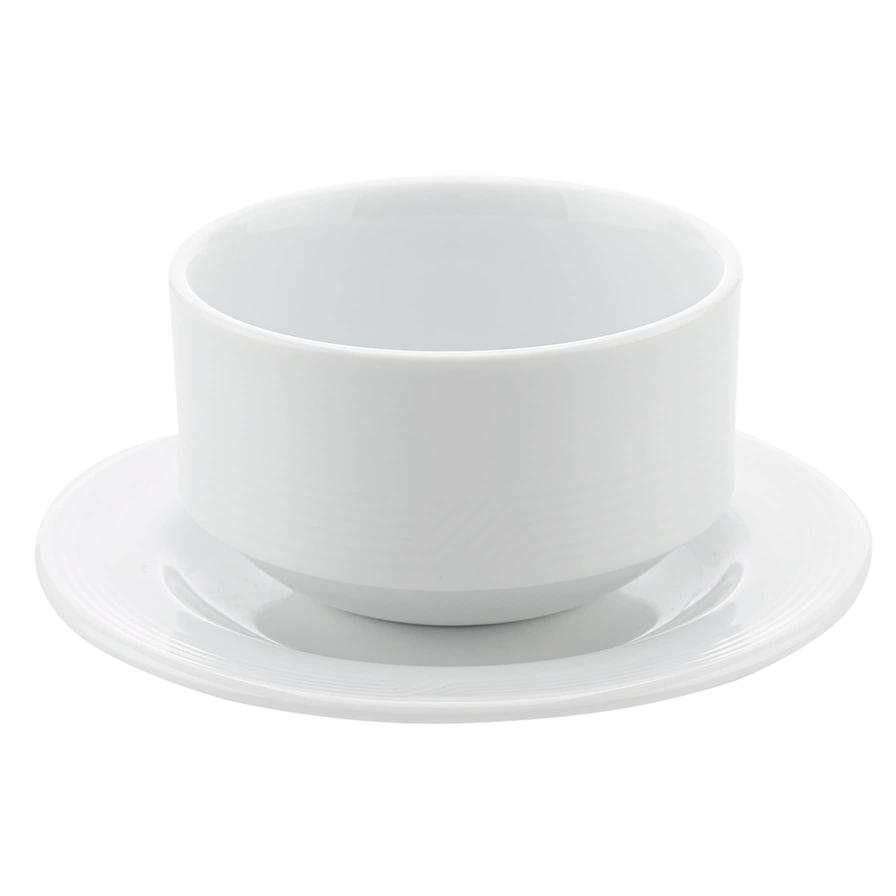 Royal Porcelain Stackable Soup Cup & Saucer (350 ml)