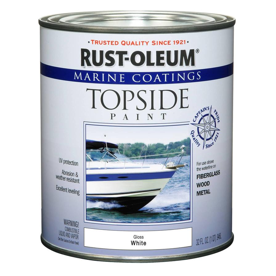 Rustoleum Marine Coatings Topside Paint (946 ml, White, Glossy)