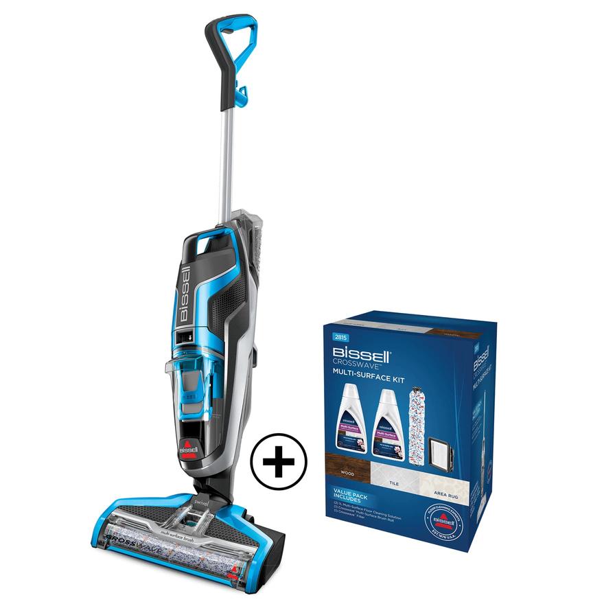 Bissell Crosswave Multi-Surface Corded Wet & Dry Vacuum Cleaner, 1713 (560 W) + Bissell CrossWave Multi-Surface Kit, 2815