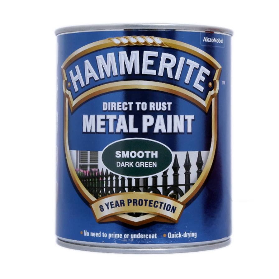 Hammerite Metal Paint (750 ml, Smooth Dark Green)