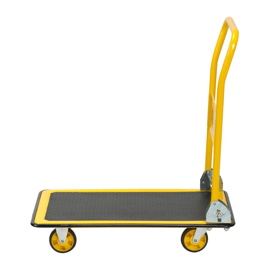 Stanley PC527 Platform Trolley with 150 kg Capacity, Steel Portable  Foldable Multi-Functional Dolly Push Cart with 360 Degree Swivel Wheels,  Yellow Colour, (73.5 x 47 x 83 cm) : : Industrial & Scientific