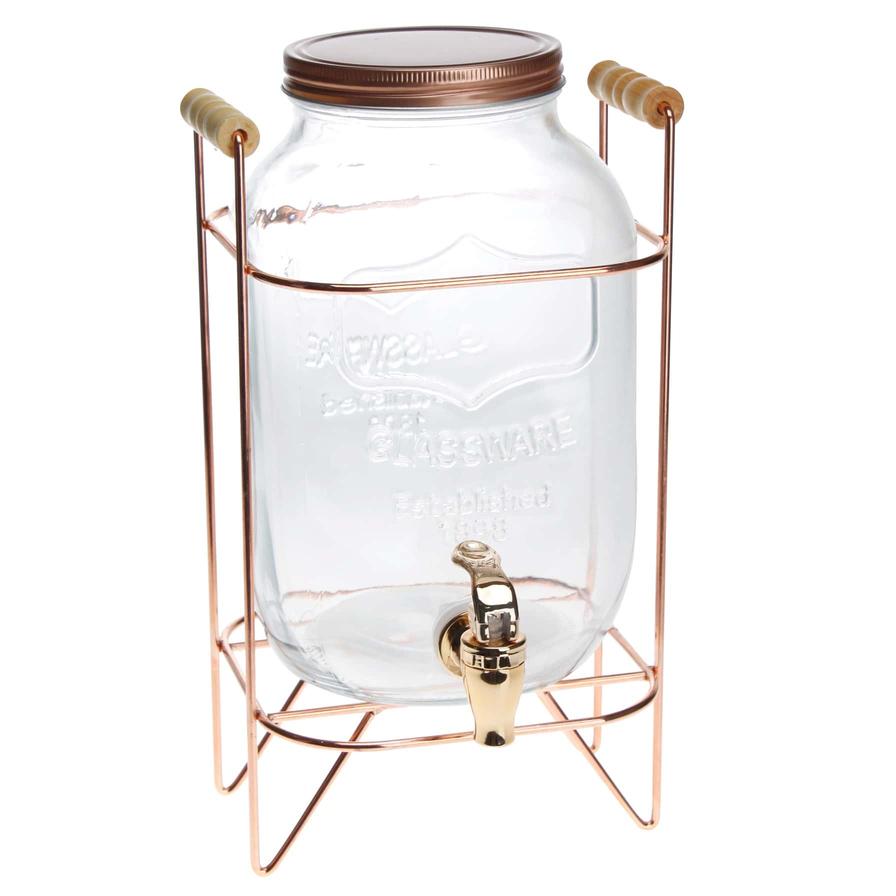 Water dispenser best sale glass jar