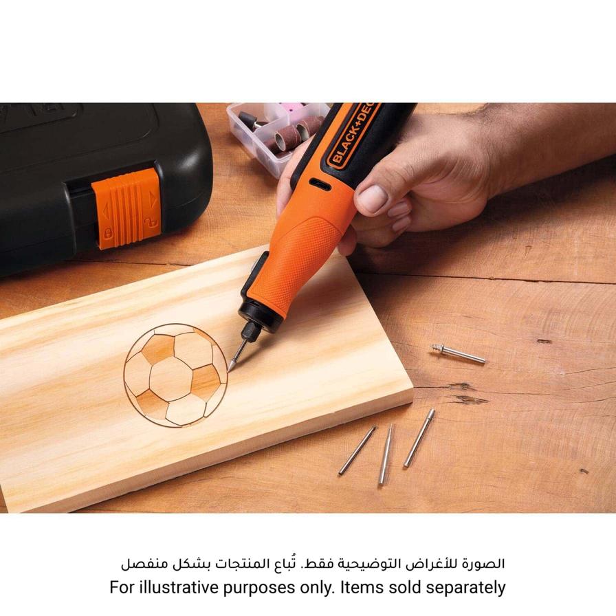 Buy Black & Decker 18V 13mm Orange & Black Cordless Random Orbit Sander  with Dust Collector, BDCROS18N-XJOnline at Best Price in UAE