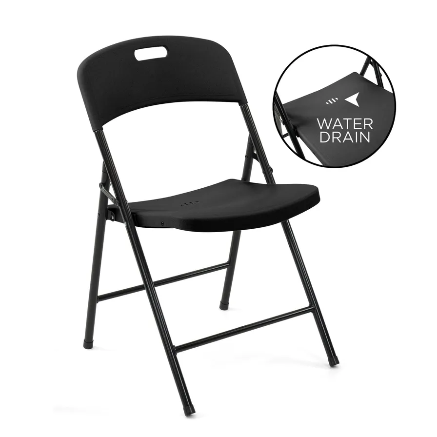 Black folding lawn store chairs