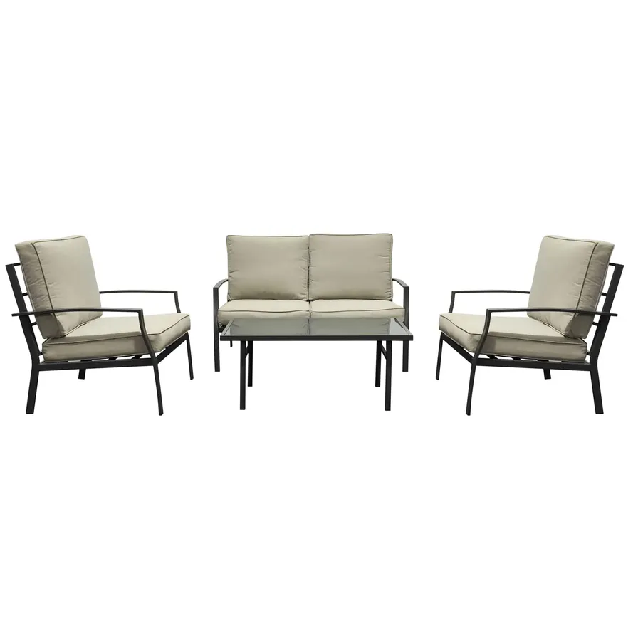 Buy Trenton 4-Seater Steel & Polyester Sofa Set Online in Dubai & the ...