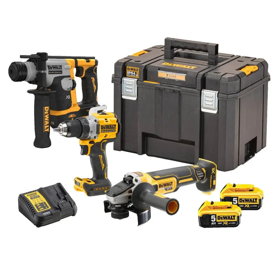 Dewalt grinder best sale and drill set