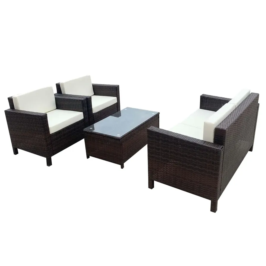 Rattan lounge deals set