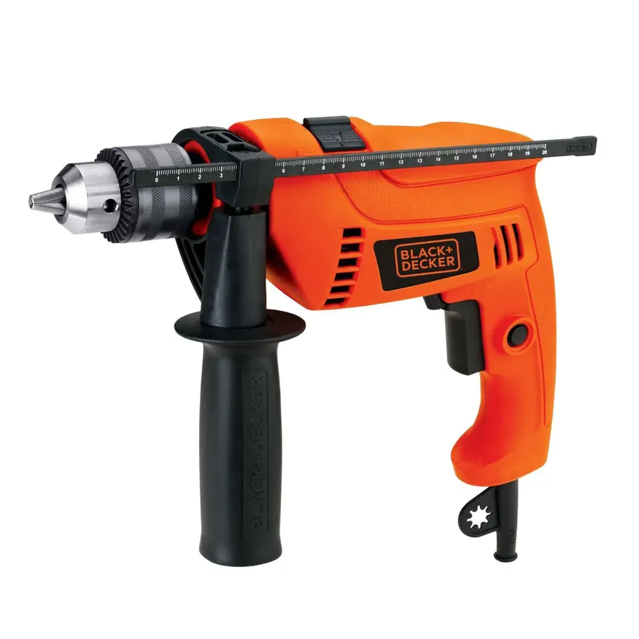 Buy Black+Decker Corded Hammer Drill 500W With Bits Orange Set of 6 Online  - Shop Home & Garden on Carrefour UAE
