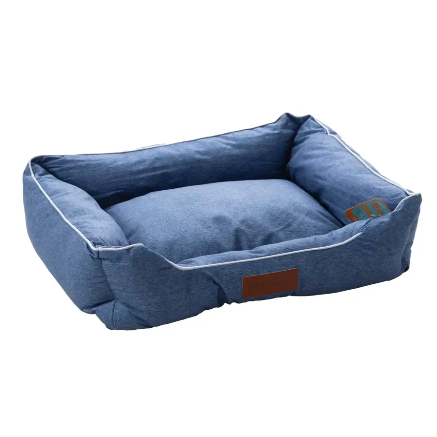 Buy ACE Upholstery Fabric Square Pet Sofa Bed (Blue, 65 x 55 x 20 cm ...