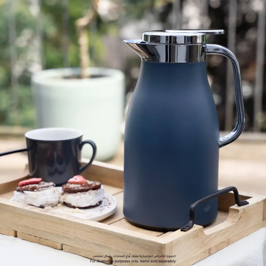 Shop Alfi Skyline Stainless Steel Tea Flask (1 L, Dark Denim