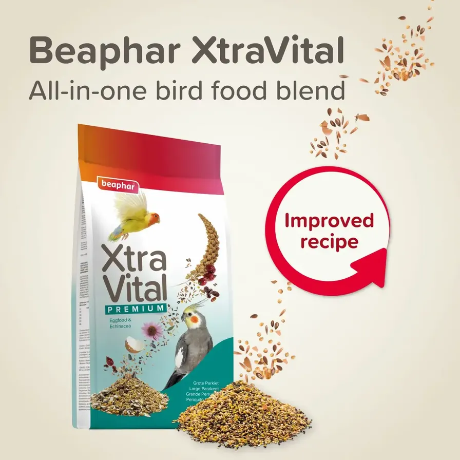 Buy Beaphar XtraVital Large Parakeet Complete Bird Food 1 kg Online in Dubai the UAE ACE