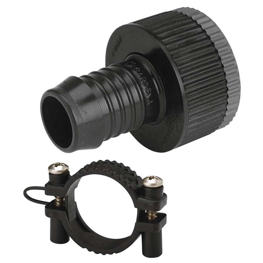 Tap Connector with Hose Clip