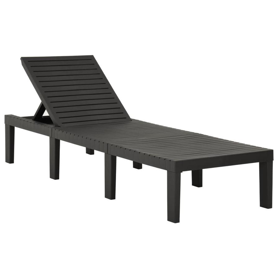 Hard plastic sun store loungers