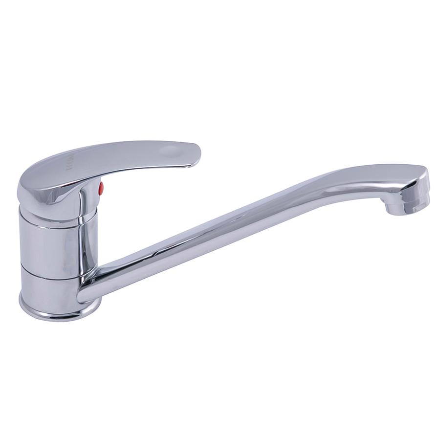 Mkats Single Lever Kitchen Faucet (Silver)