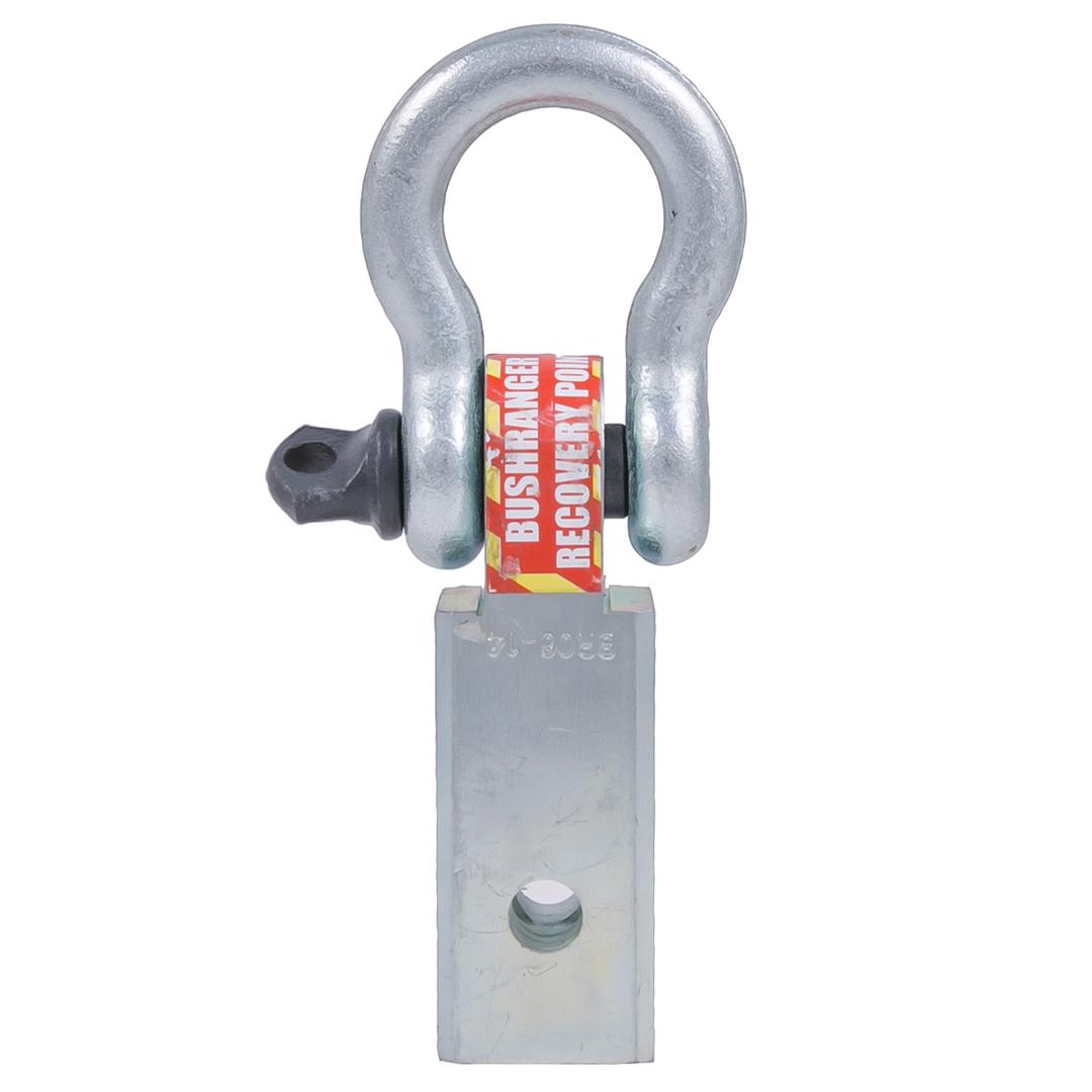 Bushranger Recovery Hitch Hooks with Shackle (Silver)