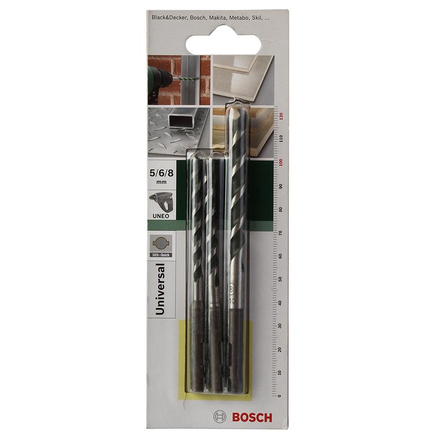 Bosch SDS-Quick Multipurpose Drill Bit Set (Pack of 3)