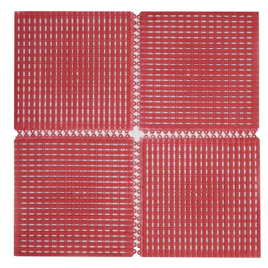 PVC Rubber Flooring (Pack of 4, 31 x 31 cm)