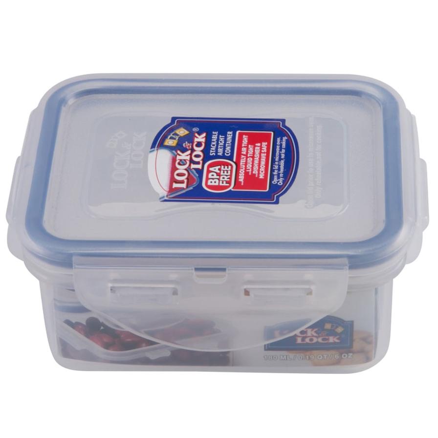 Lock & Lock Rectangular Food Container (11 x 9 x 4.8 cm, Clear)